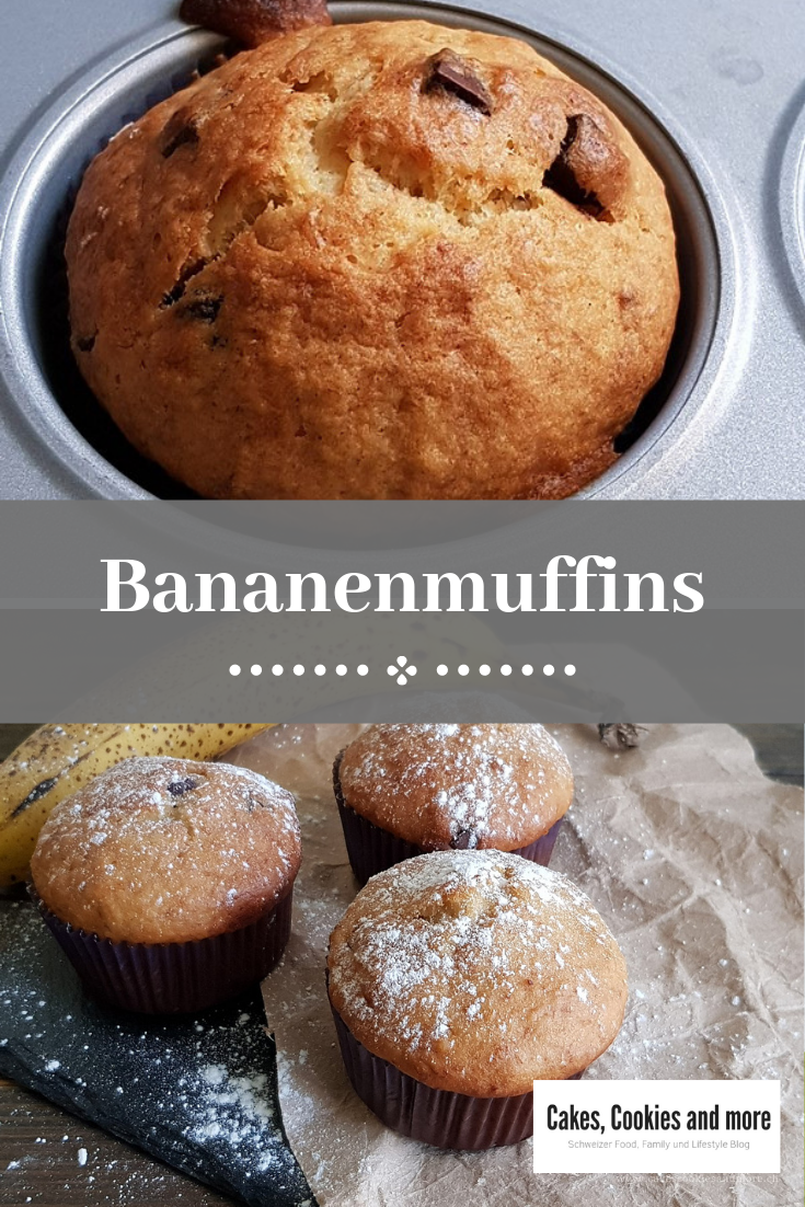 Bananenmuffins mit Schokolade - Cakes, Cookies and more