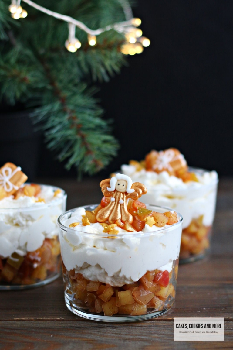 Weihnachtliches Apfel-Schichtdessert im Glas - Cakes, Cookies and more