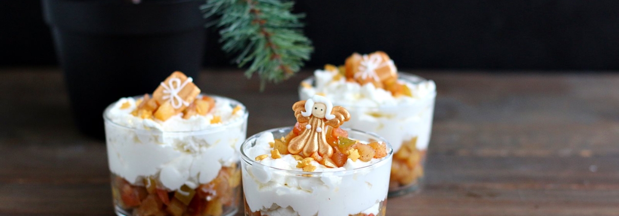 Weihnachtliches Apfel-Schichtdessert im Glas - Cakes, Cookies and more