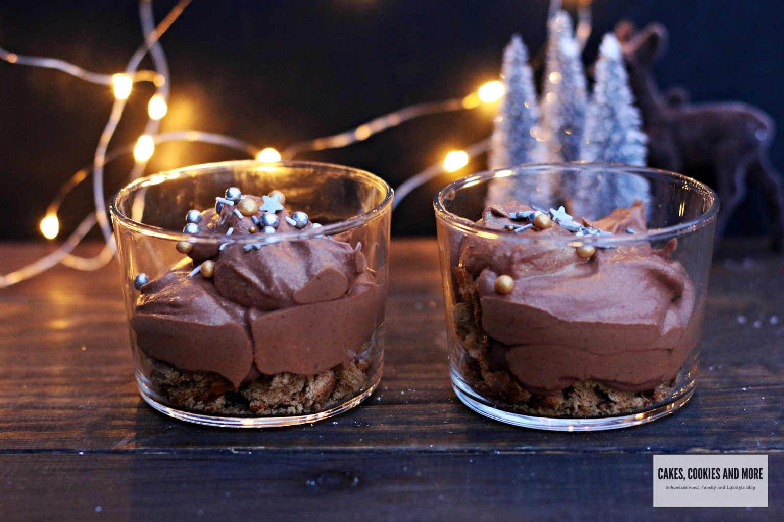 Lebkuchen Schokoladenmousse im Glas - Cakes, Cookies and more