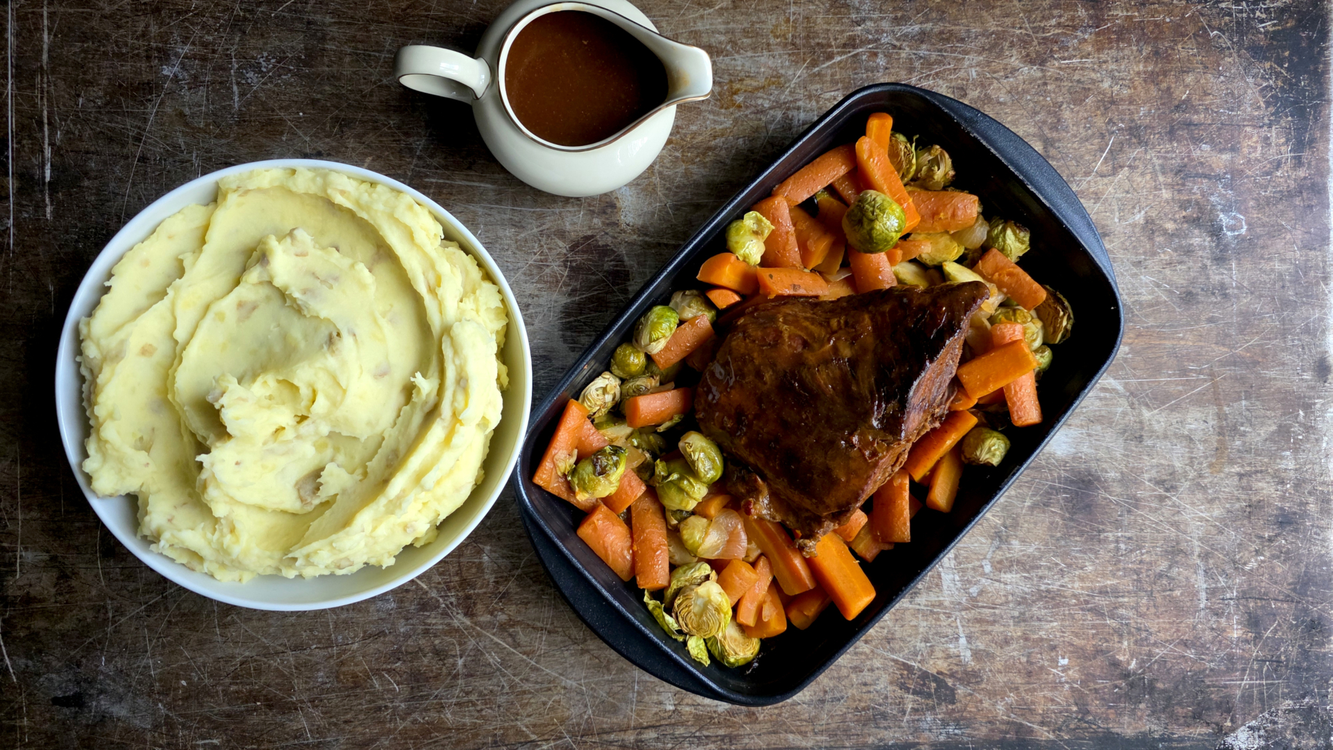 Rindschulterbraten im Backofen geschmort