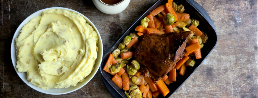 Rindschulterbraten im Backofen geschmort